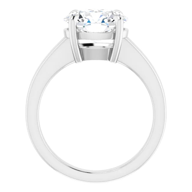 White Gold Round Solitaire Engagement Ring