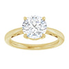 Yellow Gold Round Solitaire Engagement Ring