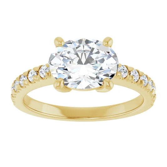 Yellow Gold Oval Engagement Ring