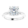 White Gold Round Solitaire Engagement Ring