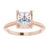 Rose Gold Square Engagement Ring-1