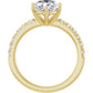 Yellow Gold Oval Shaped Engagement Ring