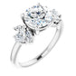 White Gold Round Engagement Ring