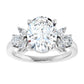 White Gold Oval Engagement Ring