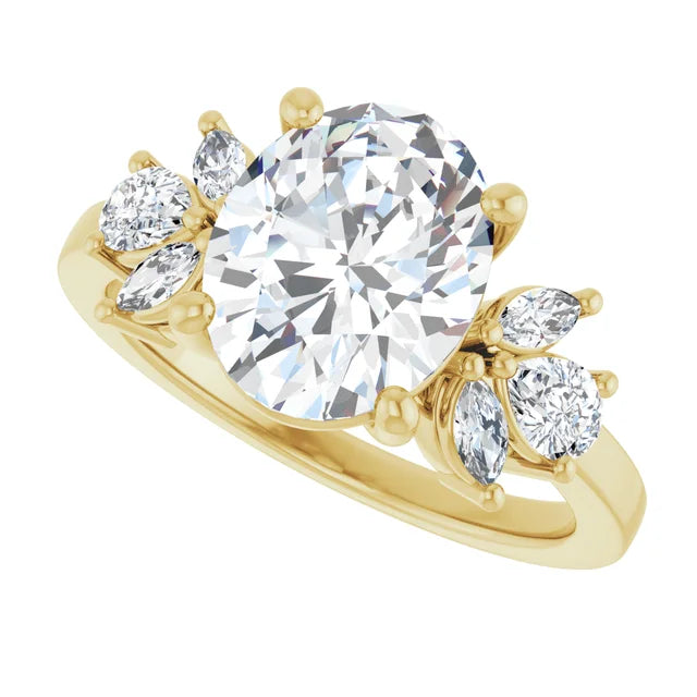Yellow Gold Oval Engagement Ring