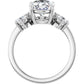 White Gold Oval Engagement Ring