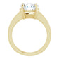 Yellow Gold Round Solitaire Engagement Ring
