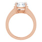 Rose Gold Round Solitaire Engagement Ring