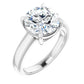 White Gold Round Solitaire Engagement Ring