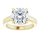 Yellow Gold Round Solitaire Engagement Ring
