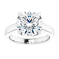 White Gold Round Solitaire Engagement Ring
