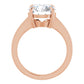 Rose Gold Oval Solitaire Engagement Ring