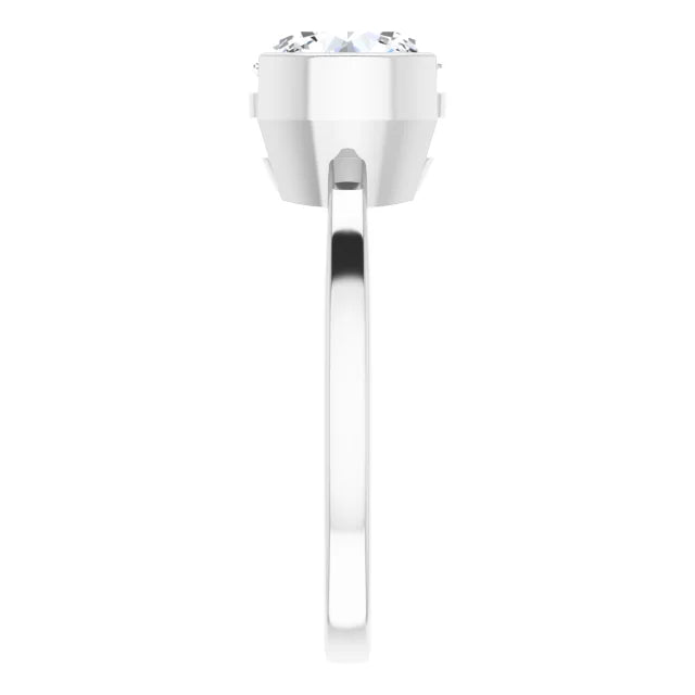 White Gold Round Solitaire Engagement Ring