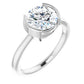 White Gold Round Solitaire Engagement Ring
