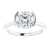 White Gold Round Solitaire Engagement Ring