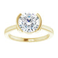 Yellow Gold Round Solitaire Engagement Ring