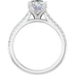 White Gold Oval Engagement Ring
