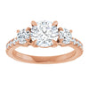 Rose Gold Engagement Ring with Claw Prongs
