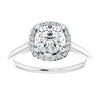 Cushion Engagement Ring with Halo