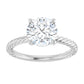 White Gold Round Solitaire Engagement Ring