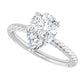 White Gold Pear Solitaire Engagement Ring
