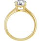 Yellow Gold Round Solitaire Engagement Ring