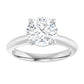 White Gold  Round Solitaire Engagement Ring