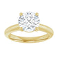Yellow Gold Round Solitaire Engagement Ring