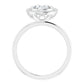 White Gold Oval Engagement Ring With Halo