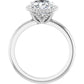 White Gold Oval Shaped Solitaire Engagement Ring