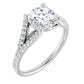 White Gold Round Engagement Ring