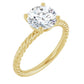 Yellow Gold Round Solitaire Engagement Ring