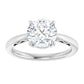 White Gold Round Solitaire Engagement Ring