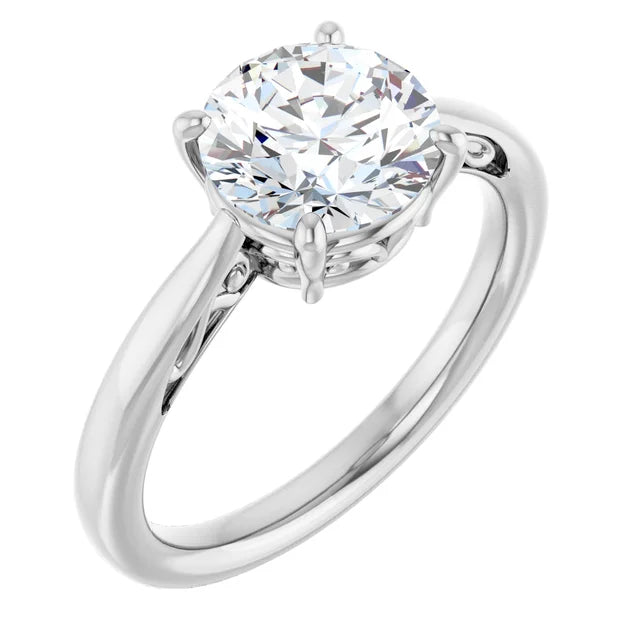 Round Solitaire Engagement Ring