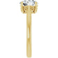 Yellow Gold Round Solitaire Engagement Ring