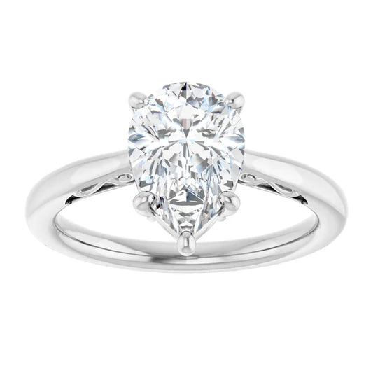 Pear Solitaire Engagement Ring