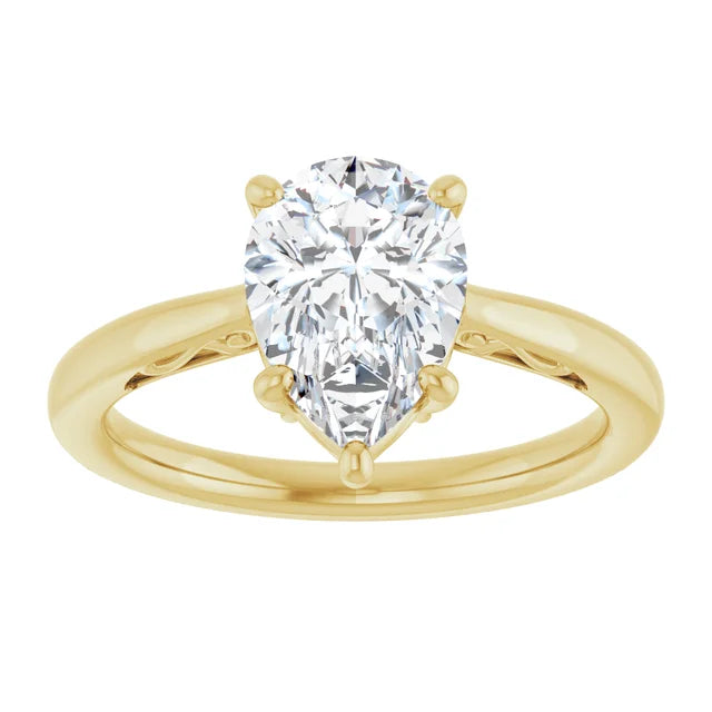 Pear Solitaire Engagement Ring