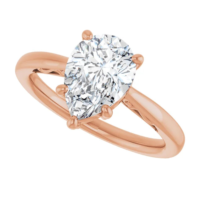 Pear Solitaire Engagement Ring