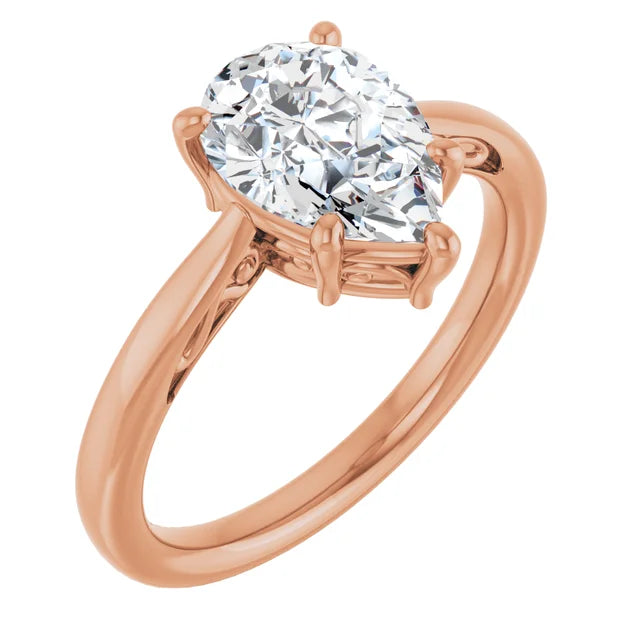 Pear Solitaire Engagement Ring