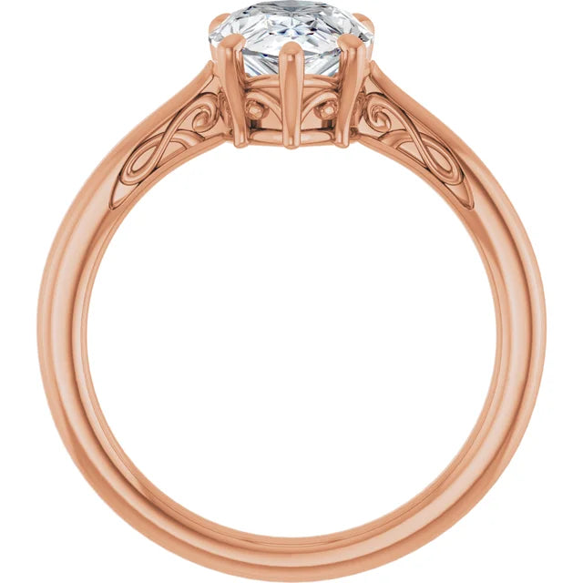 Pear Solitaire Engagement Ring