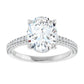 White Gold Oval Engagement Ring