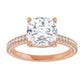 Rose Gold Round Engagement Ring