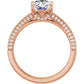 Rose Gold Oval Engagement Ring