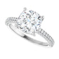 White Gold Round Engagement Ring