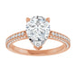 Rose Gold Pear Engagement Ring