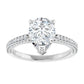 White Gold Pear Engagement Ring