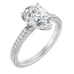 White Gold Pear Engagement Ring