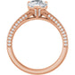 Rose Gold Pear Engagement Ring