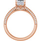Rose Gold Emerald Engagement Ring