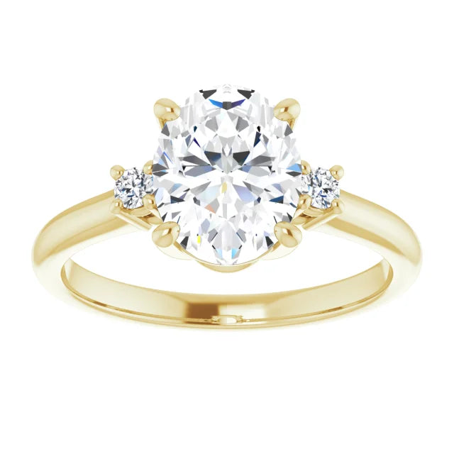 Yellow Gold Oval Engagement Ring